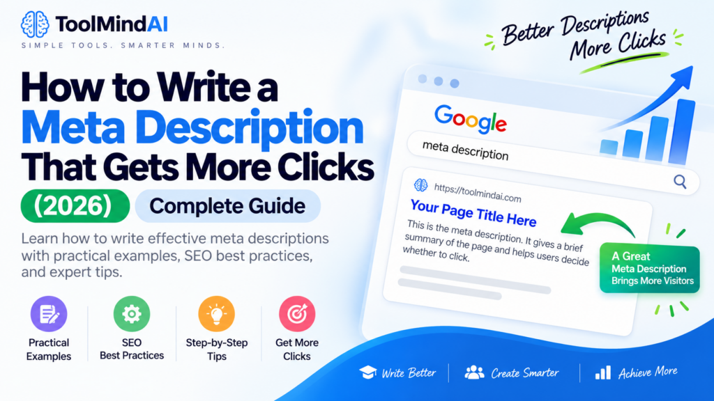 How to Write a Meta Description